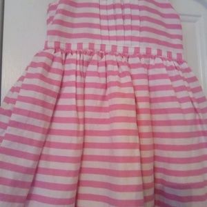 Carters Pink White Stripe Sundress